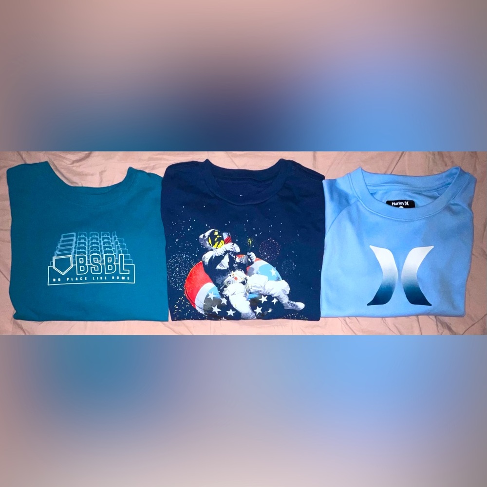 3 boys shirts 6-7 variety brands